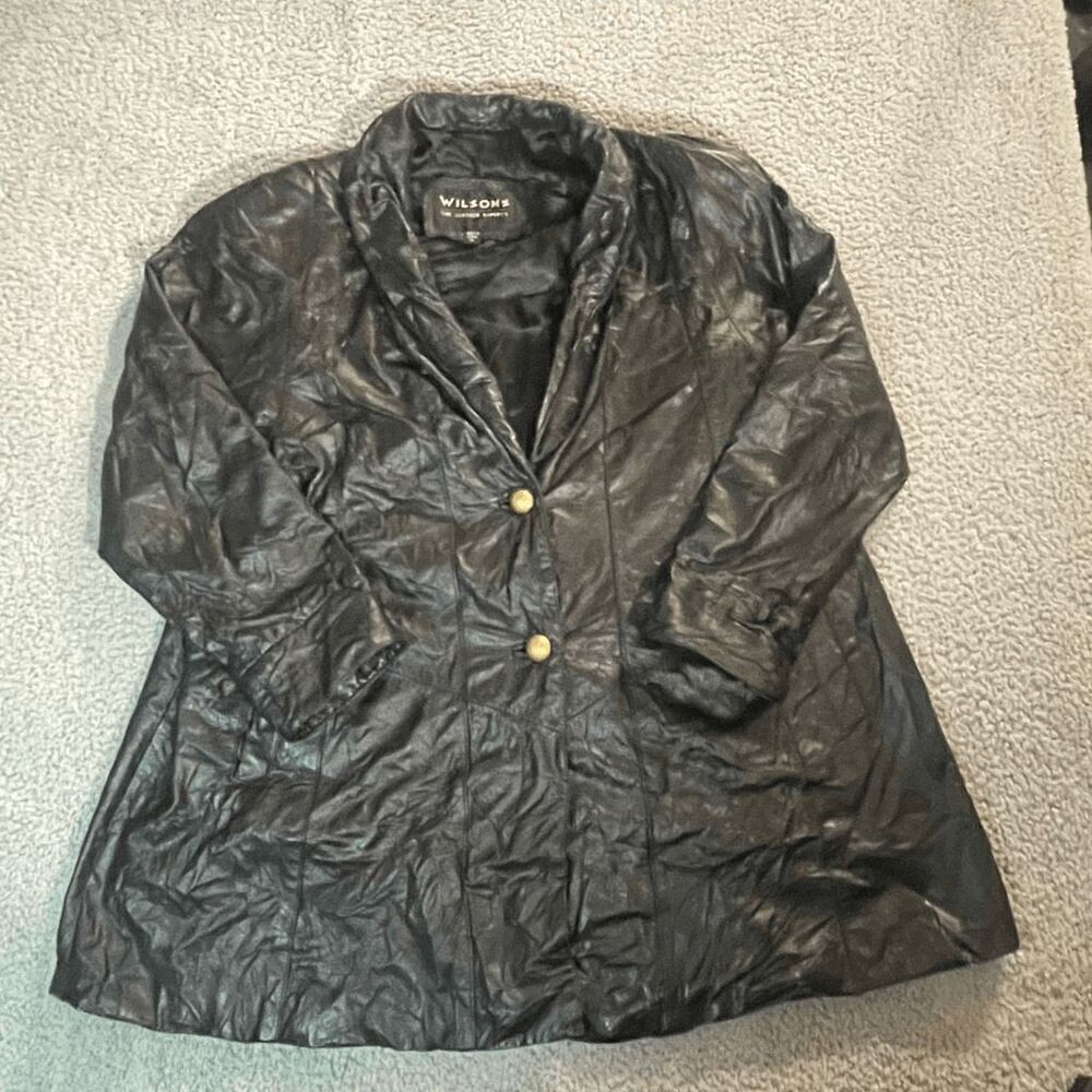 Wilson’s Leather Women’s Jacket 3/4 Rain Outdoor Black Medium